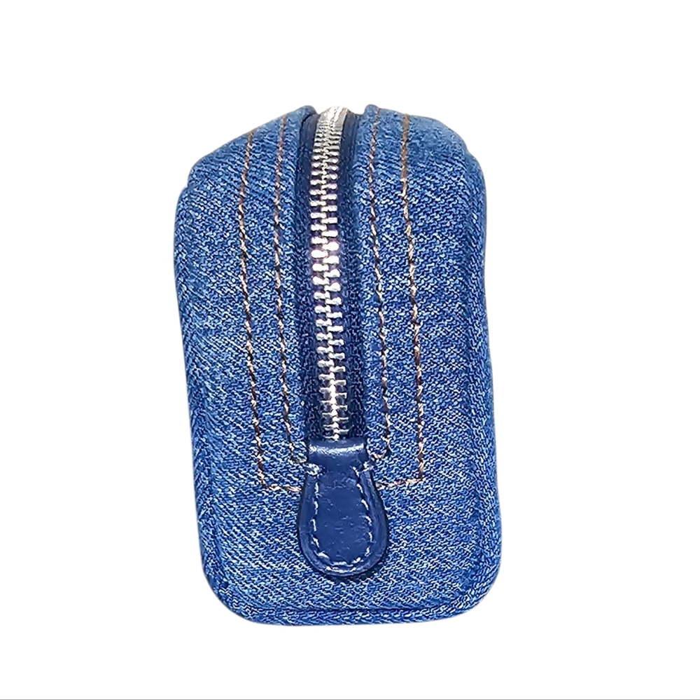COACH Denim Blue Pouch Wristlet NWT - Picture 4 of 12